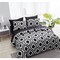 The Nesting Company Cypress 7 Piece bed in a bag Comforter Set and Sheet Set Black and White